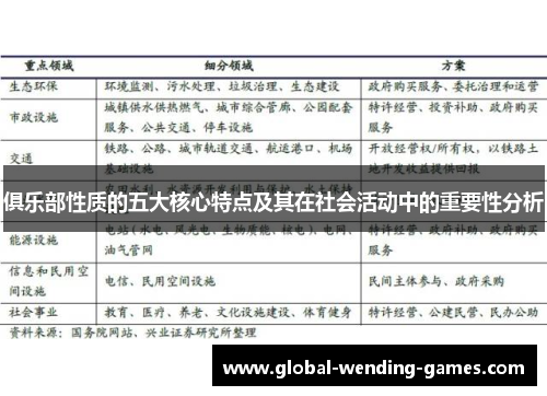 俱乐部性质的五大核心特点及其在社会活动中的重要性分析